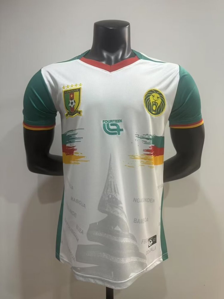 2025-26-Cameroon White-Shirt-Player Edition