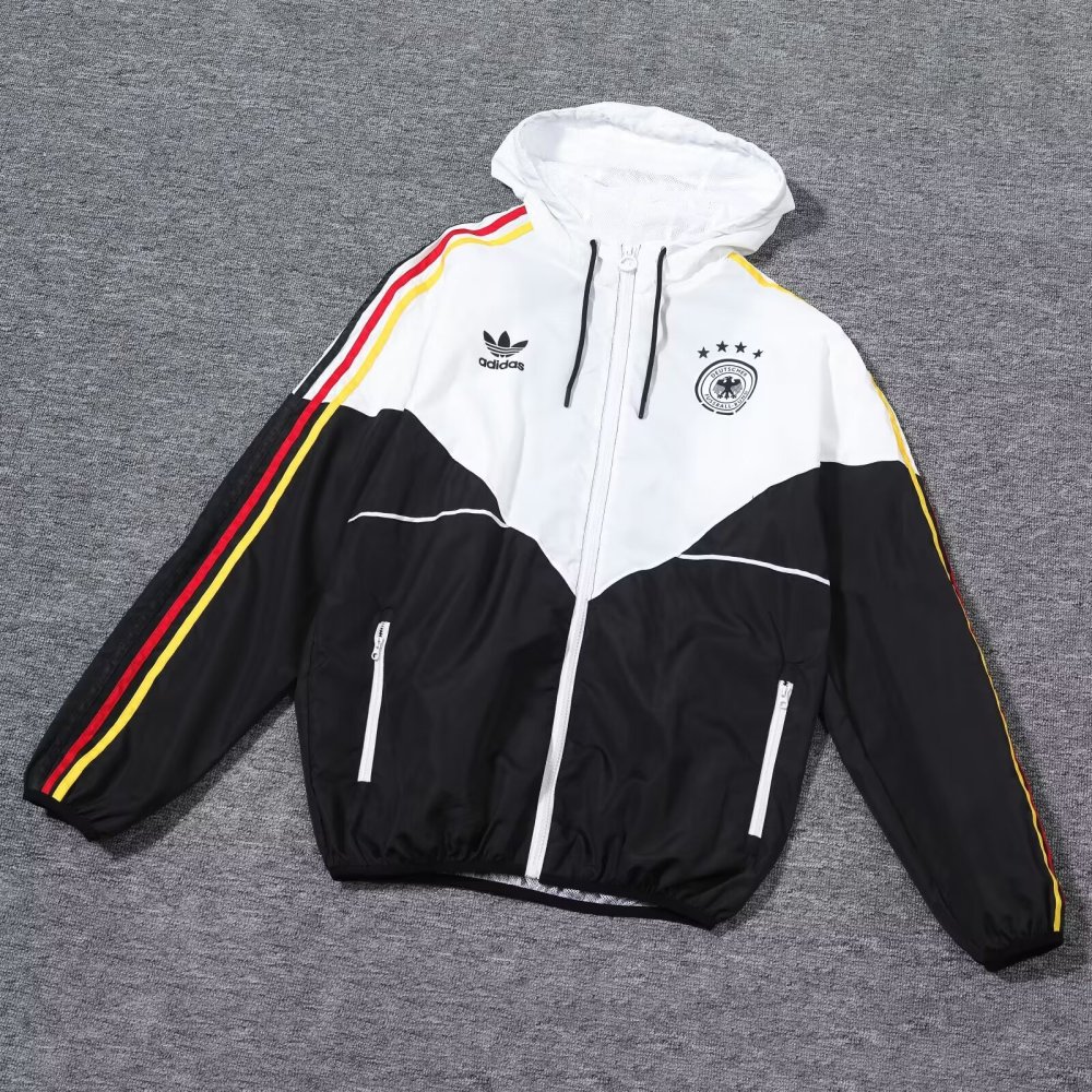 2024/25 German black and white windbreaker 1:1 Thai quality
