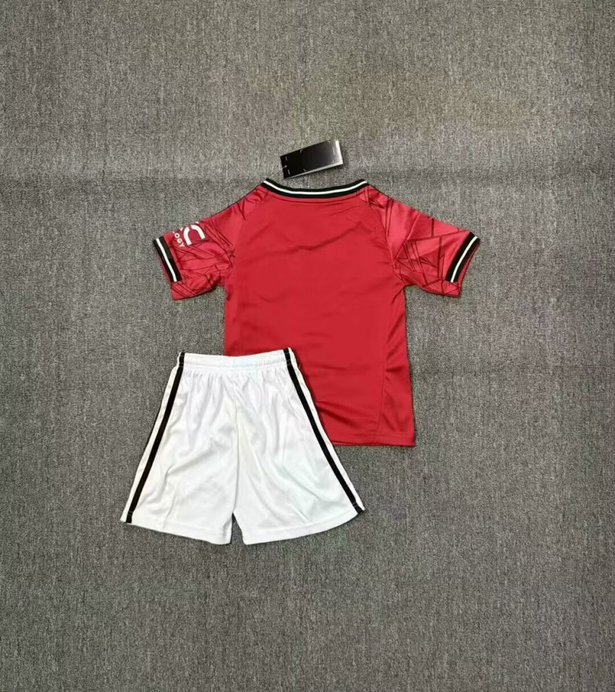 2025-26-Manchester United Home-Jersey-Children's Kit