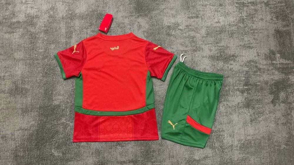 2025-26-Morocco Home-Jersey-Children's Kit