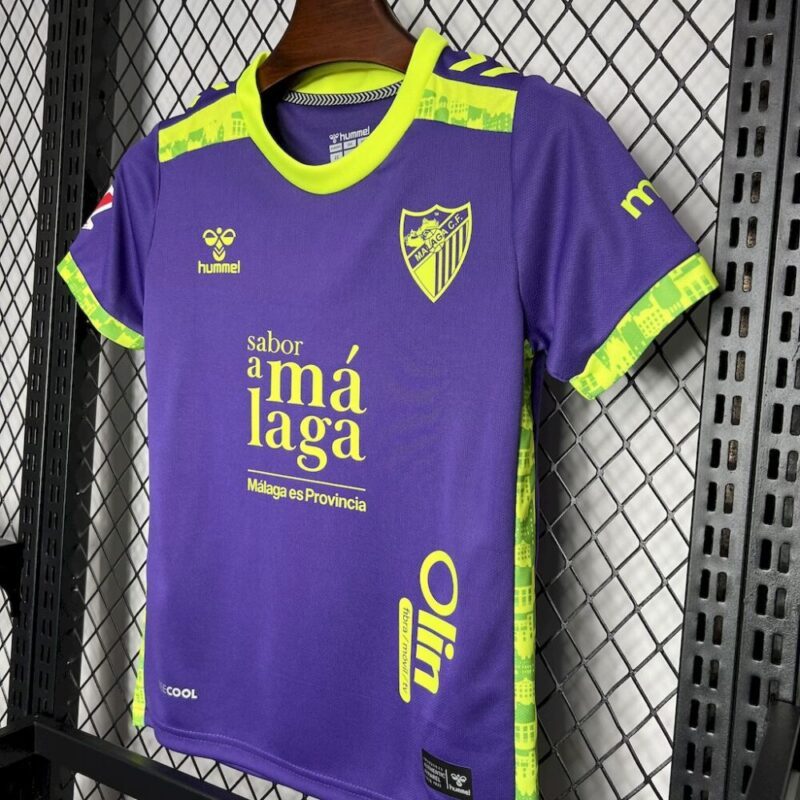 Malaga 2024/25 Away Kids Kit