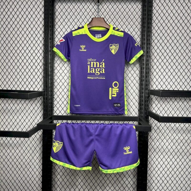 Malaga 2024/25 Away Kids Kit