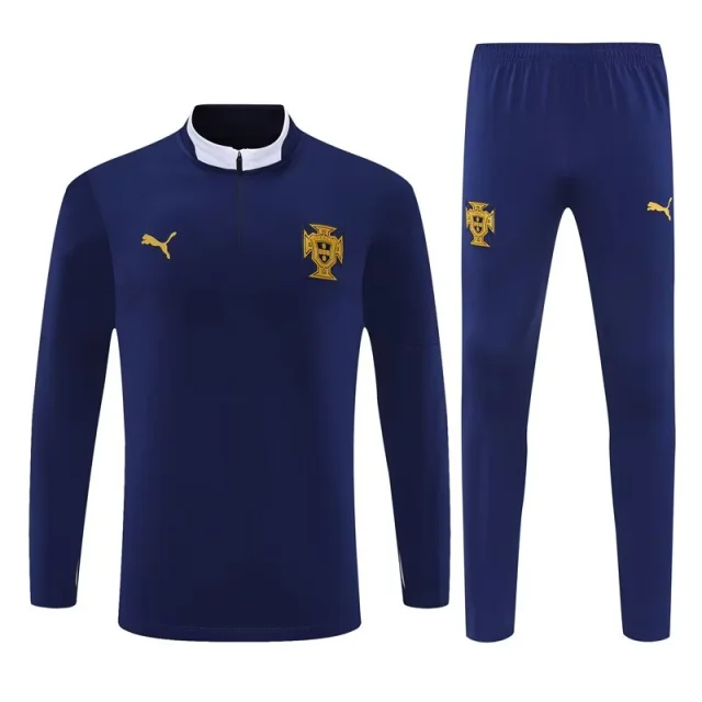 2025-26 Portugal Royal Blue Kit training jersey