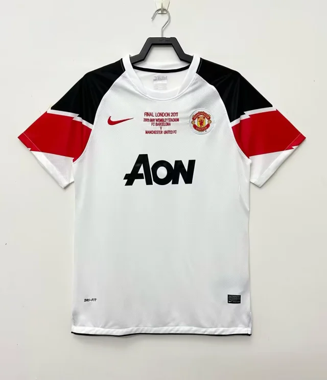10-11 Manchester United Away Champions League Jersey - Retro Edition