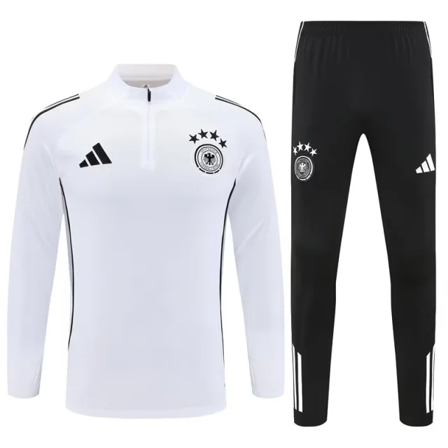 2025-26 Germany white half-set training jersey