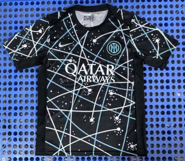 2025-26 Inter Milan Striped Pre-Match Jersey - Fan Edition