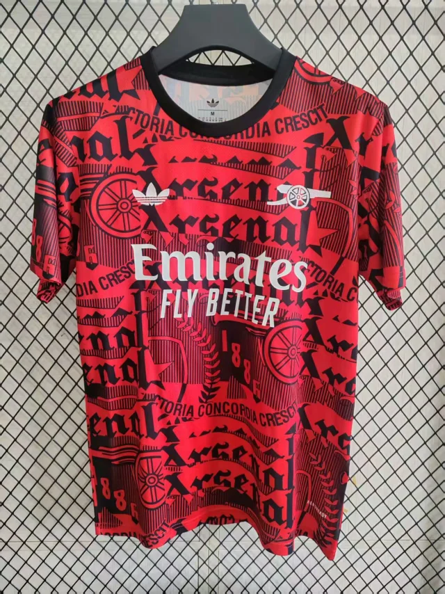 2025-26 Arsenal Graffiti  Red Jersey - Fan Edition