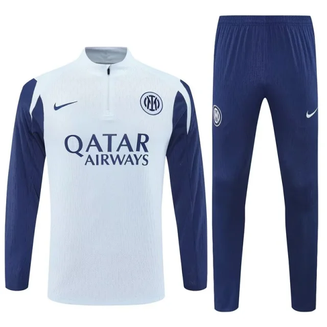 2025-26 Inter Milan light grey half-set jersey