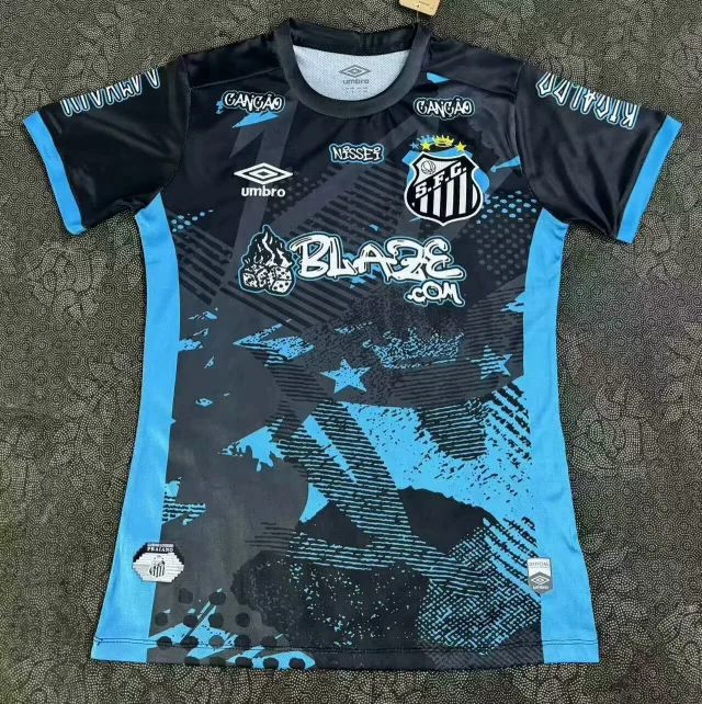 2025-26 Santos Special Edition Black Jersey - Fan Edition