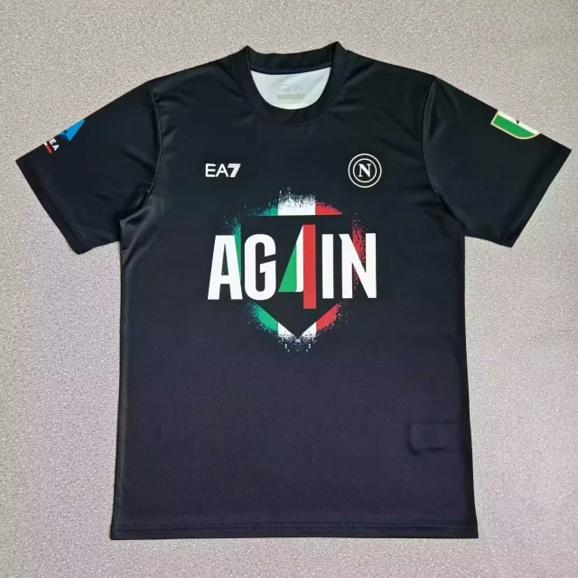 2025-26 Napoli Champions Edition Blue Jersey - Fan Edition