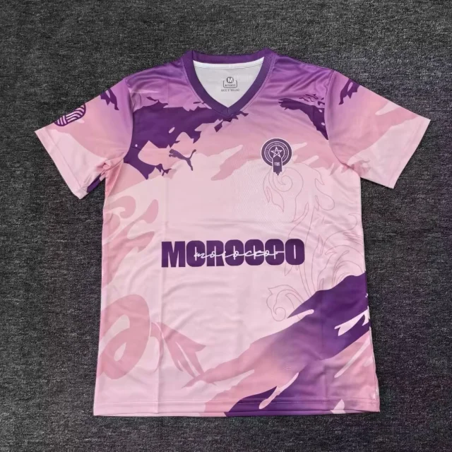 2025-26 Morocco  Jersey Pink and Purple - Fan Edition