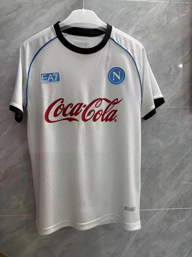 2025-26 Napoli  White Jersey - Fan Edition