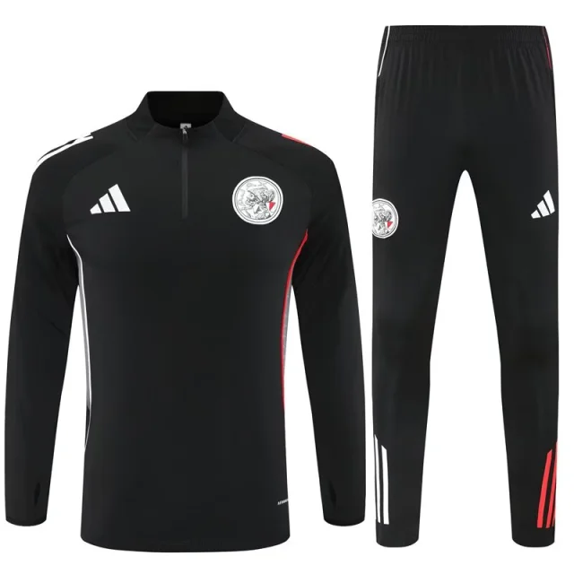 2025-26 Ajax black half-set jersey