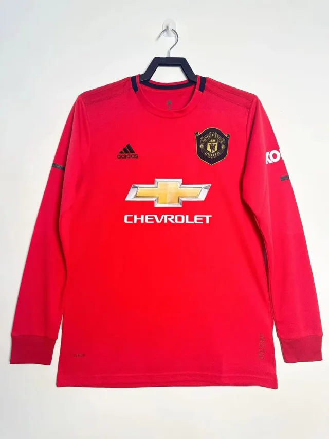 2019/20 Manchester United Home Long Sleeve Shirt - Retro Edition