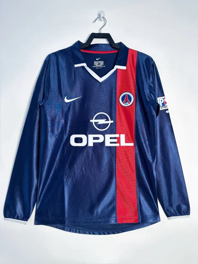 2001/02 Paris Saint-Germain Home Long Sleeve Jersey - Retro Edition