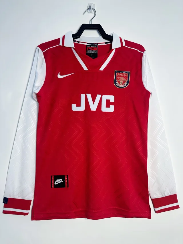 1996/97 Arsenal Home Long Sleeve Shirt - Retro Edition