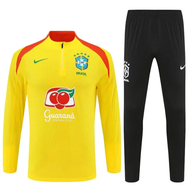 25-26 Brazil Yellow Jersey - Half-Drawn Set