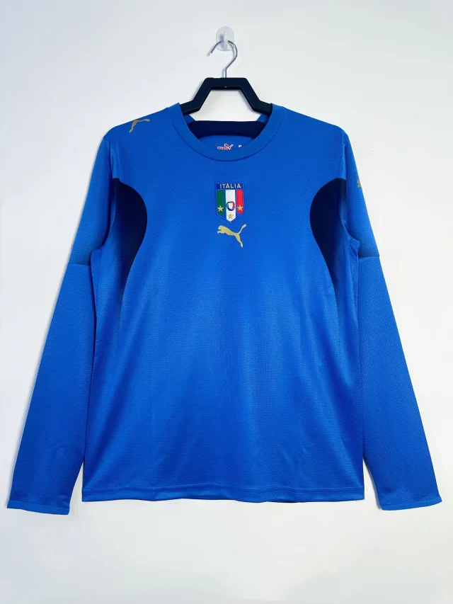 2006 Italy Home Long Sleeve Jersey - Retro Edition