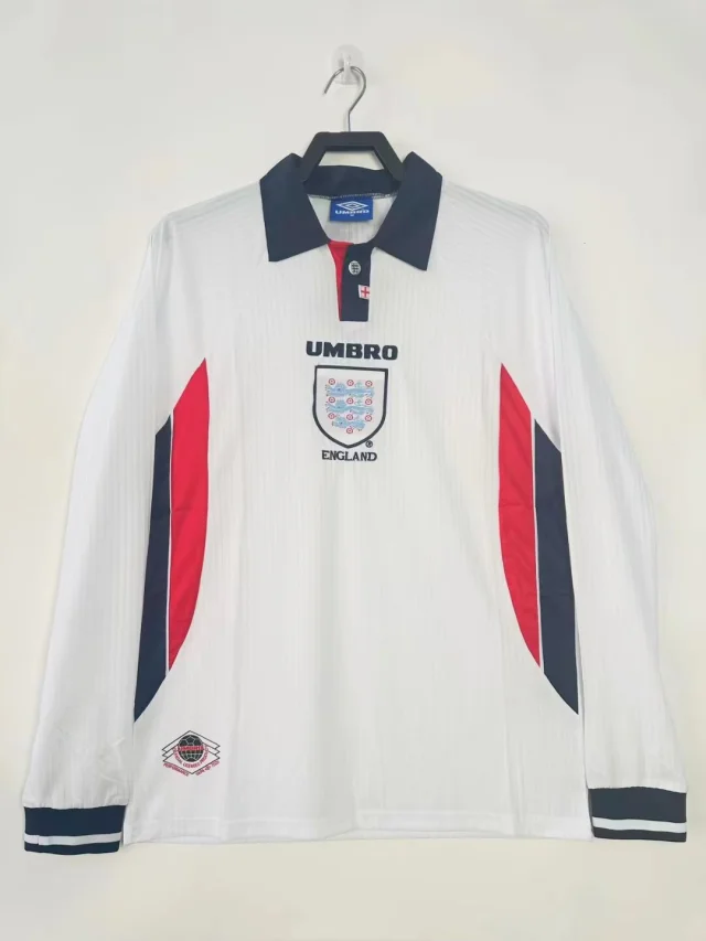 1998 England Home Long Sleeve Shirt - Retro Edition