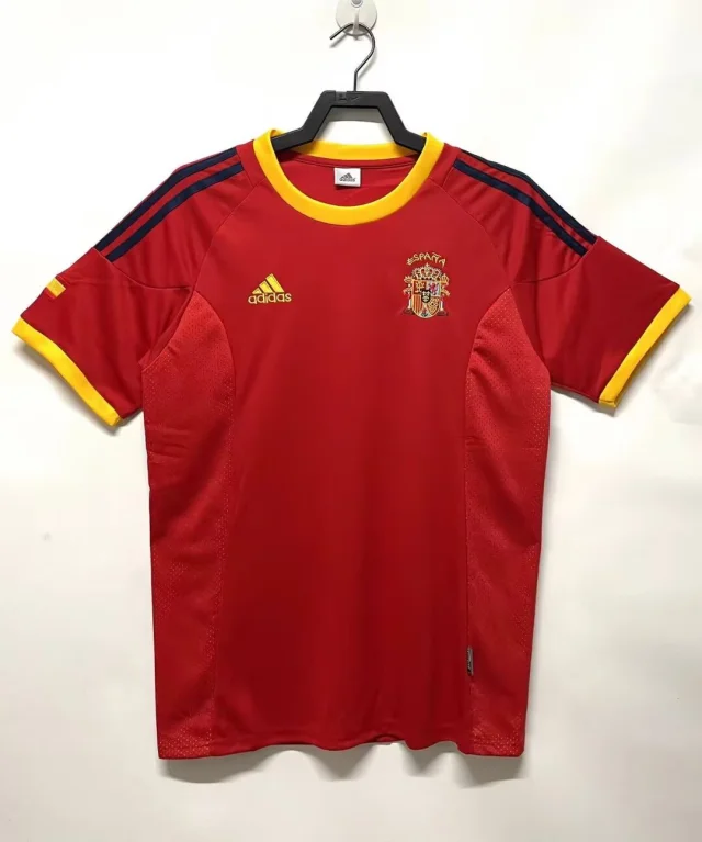 2002 Spain Home Jersey - Retro Edition