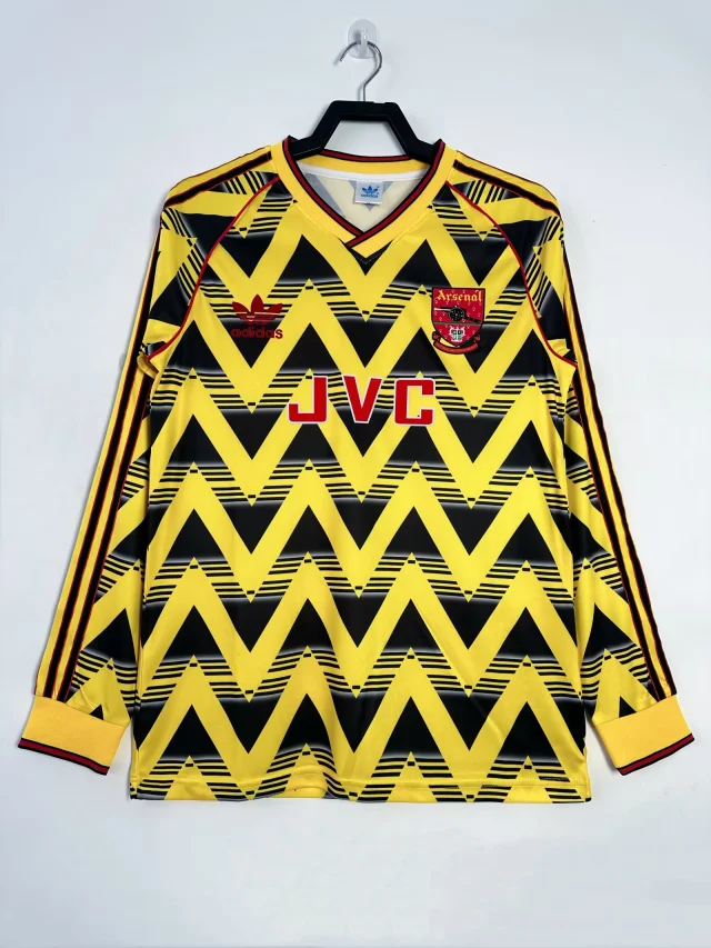 1991/93 Arsenal Away Long Sleeve Shirt - Retro Edition