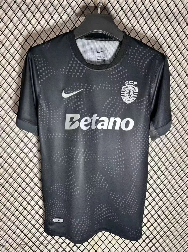 2025-26 Lisbon Away Black Jersey - Fan Edition