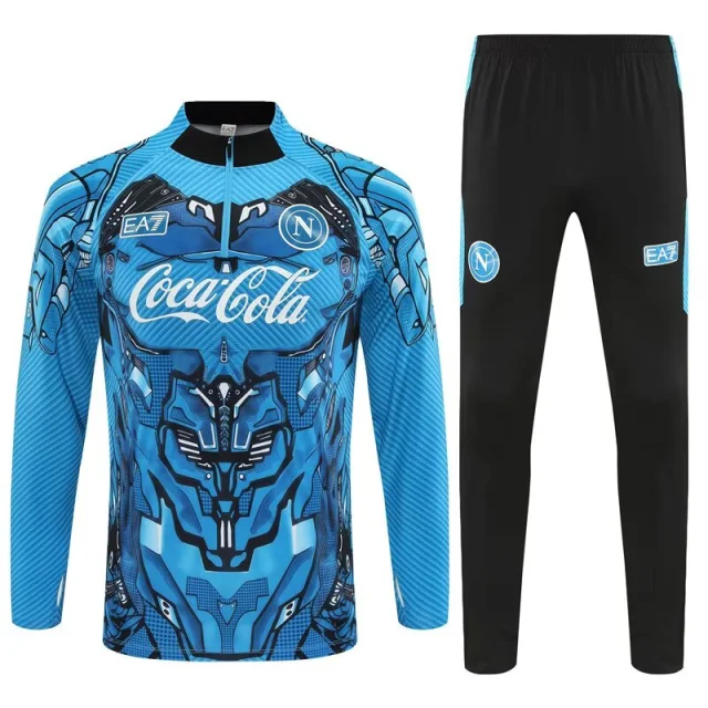 25-26 season Napoli light blue camouflage jersey - half-zip set