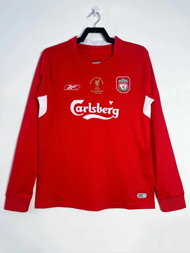 2004/05 Liverpool FC Home Long Sleeve Shirt - Retro Edition