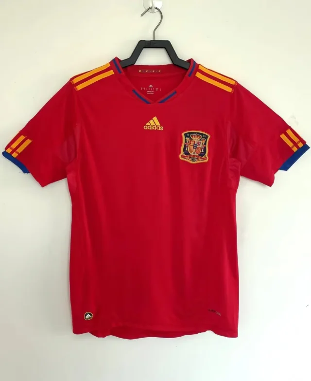 2010 Spain Home Jersey - Retro Edition