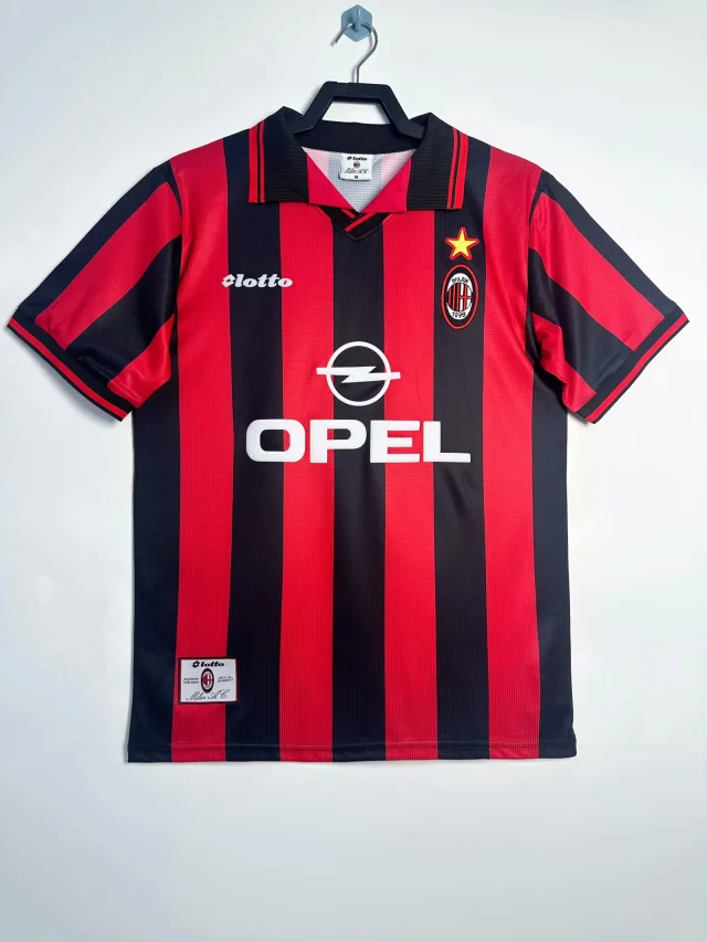 1997-98 AC Milan Home Shirt - Retro Edition