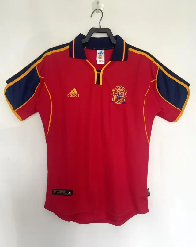 2000 Spain Home Long Sleeve Jersey - Retro Edition