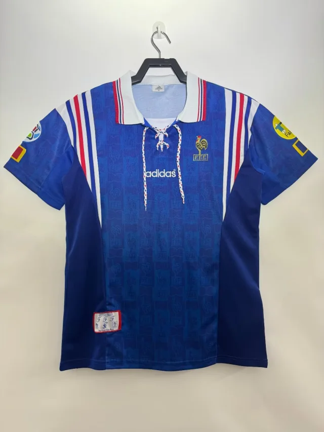 1996 France Home Jersey - Retro Edition