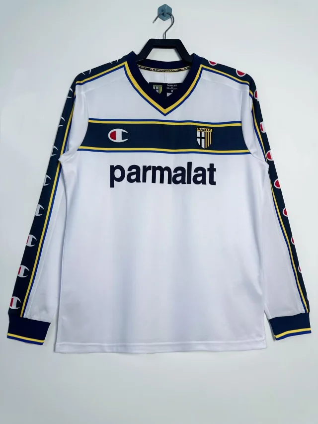 2002-03 Parma Away Long Sleeve Jersey - Retro Edition