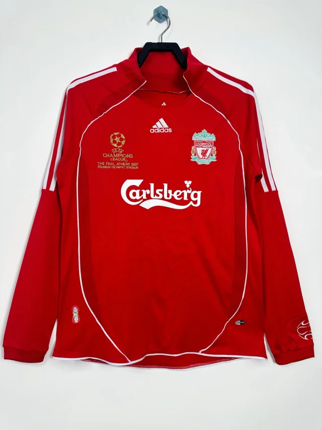 2006/08 Liverpool FC Champions League Home Long Sleeve Shirt - Retro Edition
