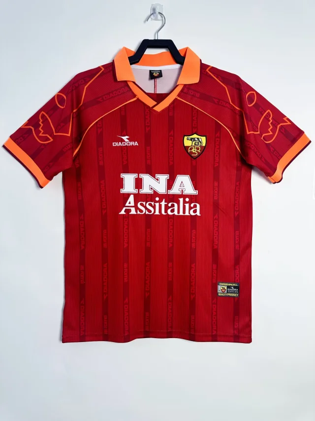 1999/00 AS Roma Home Shirt - Retro Edition