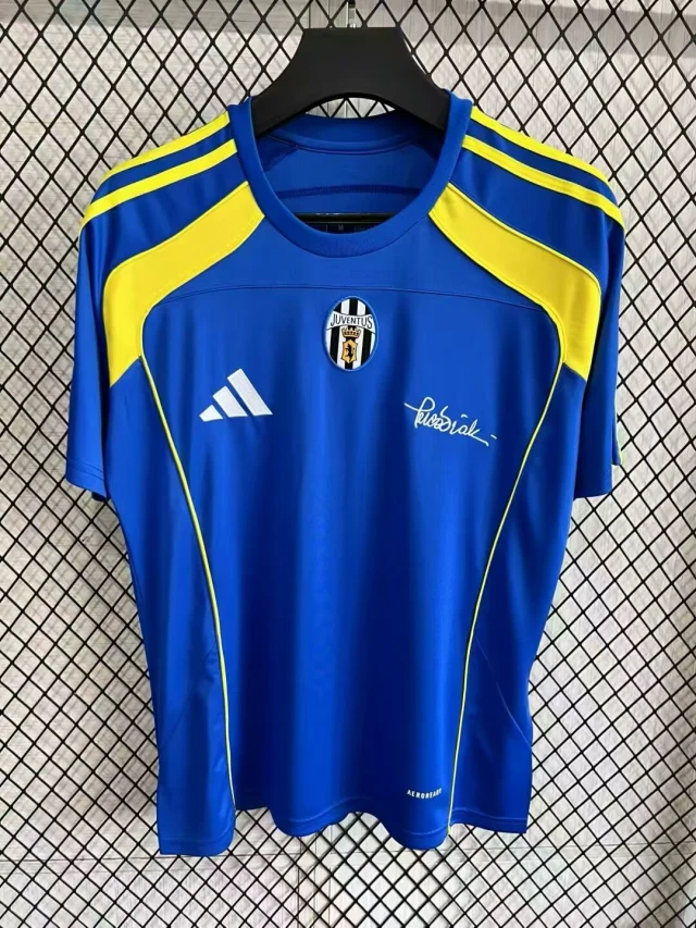 2025-26 Juventus T-Shirt Blood Blue - Fan Edition