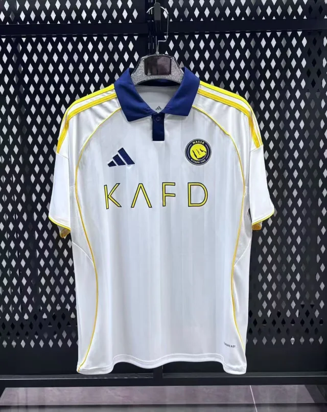 2025-26 Riyadh Away Three-Color White Jersey - Fan Edition