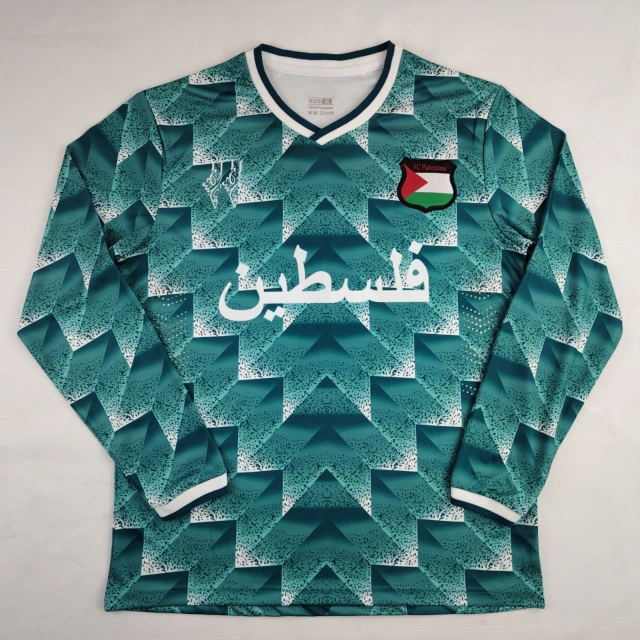 2024-25 FC Palestine Fan Edition Retro Long-Sleeve Jersey (With Number)