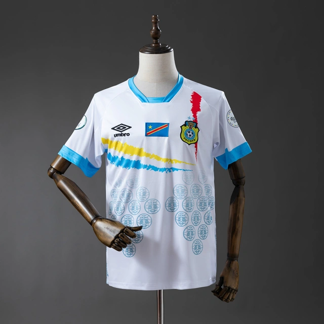 2026-2027 Congo World Cup Away Kit Blue and White Fan Edition Jersey