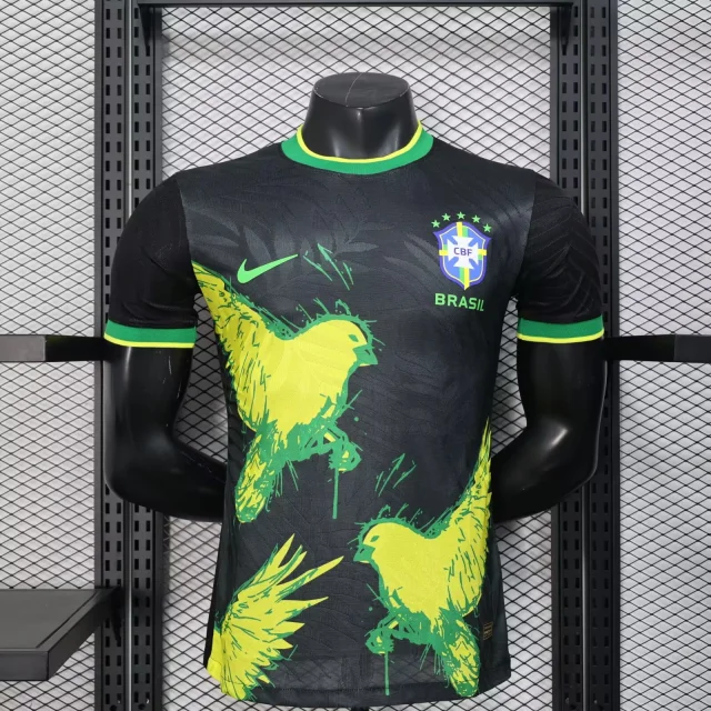 2025-26 Brazil Special Edition Black Jersey - Player Edition