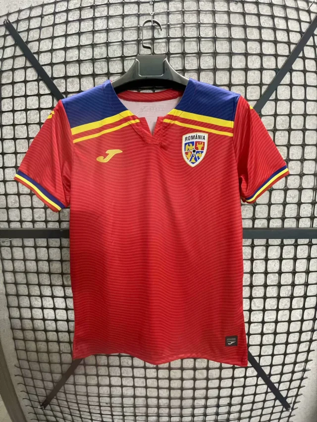 25-26 Romanian Red Away Jersey - Fan Version