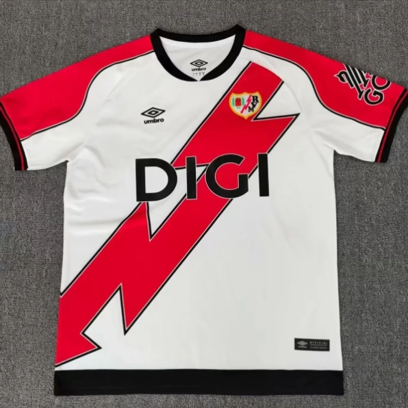 2025-26 Rayo Vallecano Home Jersey - Fan Version