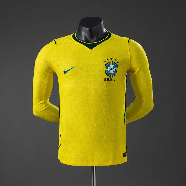 2026-27 Brazil Player Version Long-Sleeve Jersey