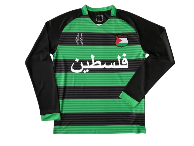 2024-25 FC Palestine Fan Edition Retro Long-Sleeve Jersey (With Number)