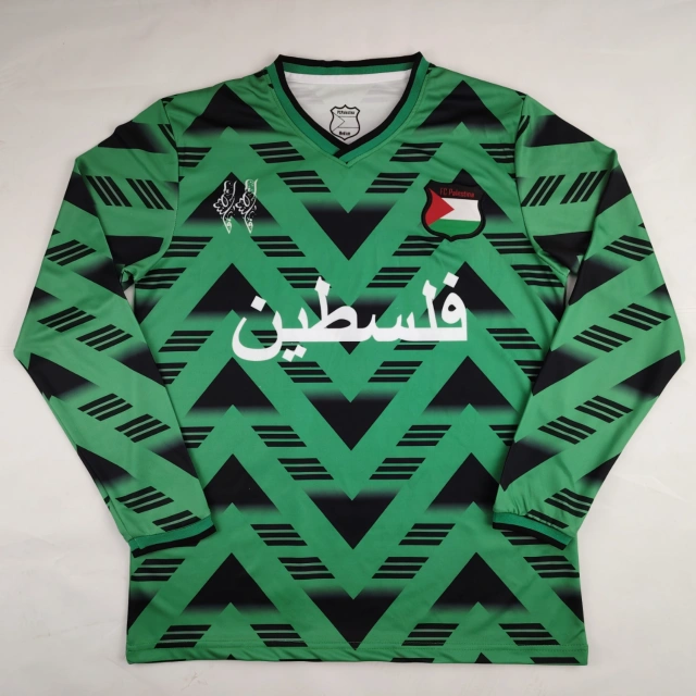2024-25 FC Palestine Fan Edition Retro Long-Sleeve Jersey (With Number)