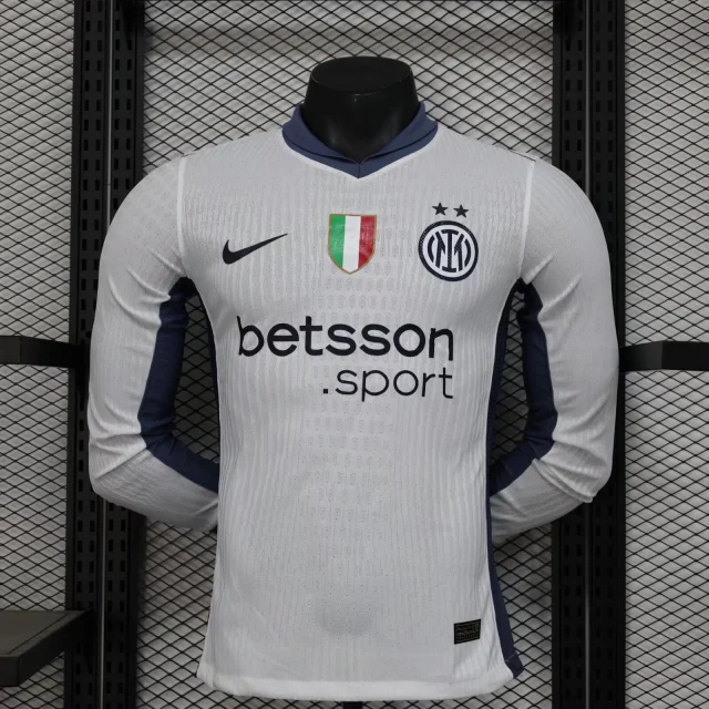 2025-26 New Season Inter Milan Away Long Sleeve Jersey - Player Edition