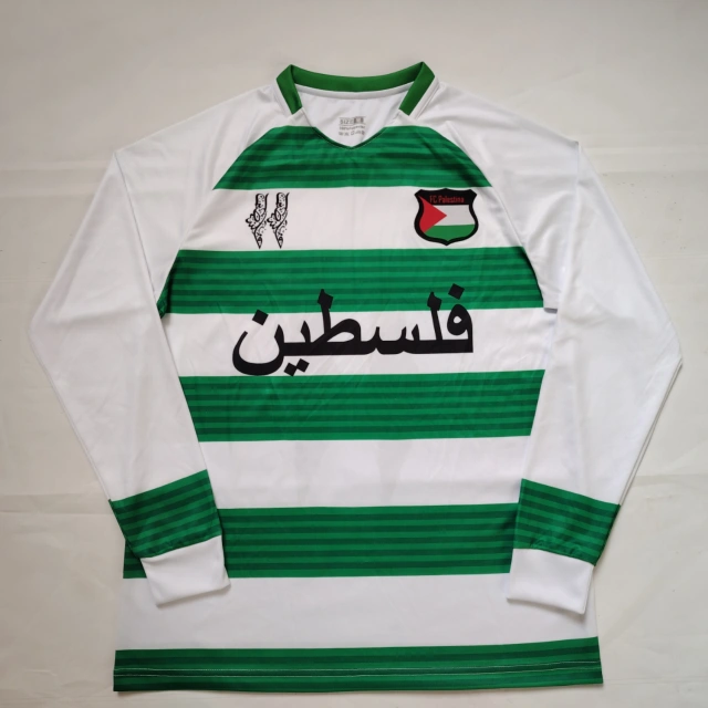 2024-25 FC Palestine Fan Edition Retro Long-Sleeve Jersey (With Number)