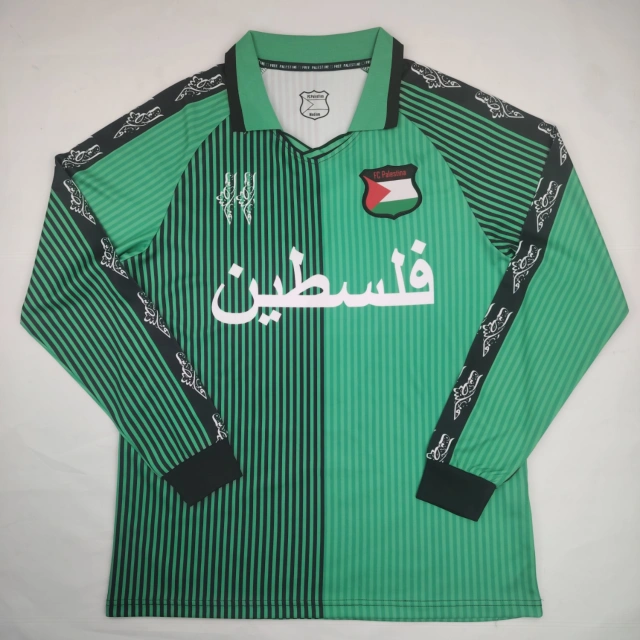 2024-25 FC Palestine Fan Edition Retro Long-Sleeve Jersey (With Number)
