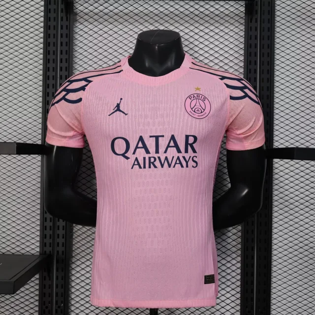 2025-26 Paris Saint-Germain Three Away Pink Jersey - Player Edition