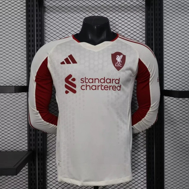 2025.2026 River Plate Away Long Sleeve Jersey - Player Edition